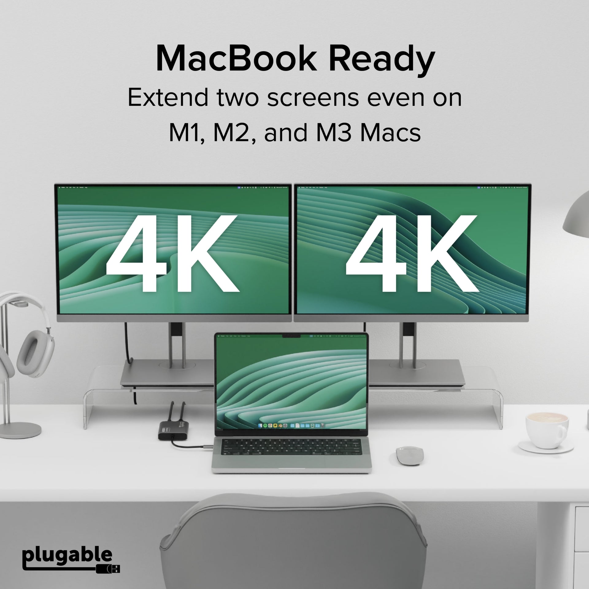 Pantalla Comercial Plugable USB C to HDMI Adapter 4K - vista 3