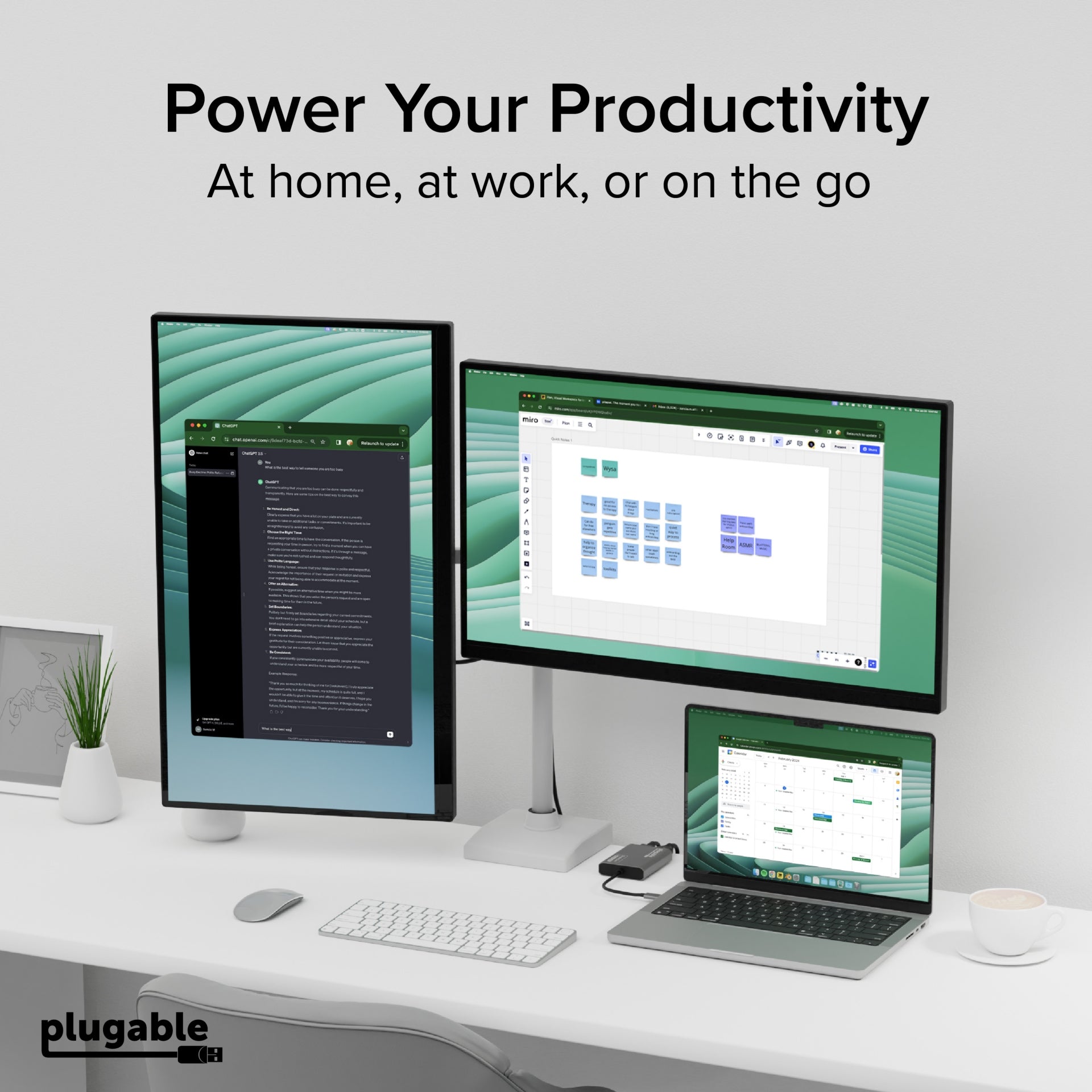 Pantalla Comercial Plugable USB C to HDMI Adapter 4K - vista 7