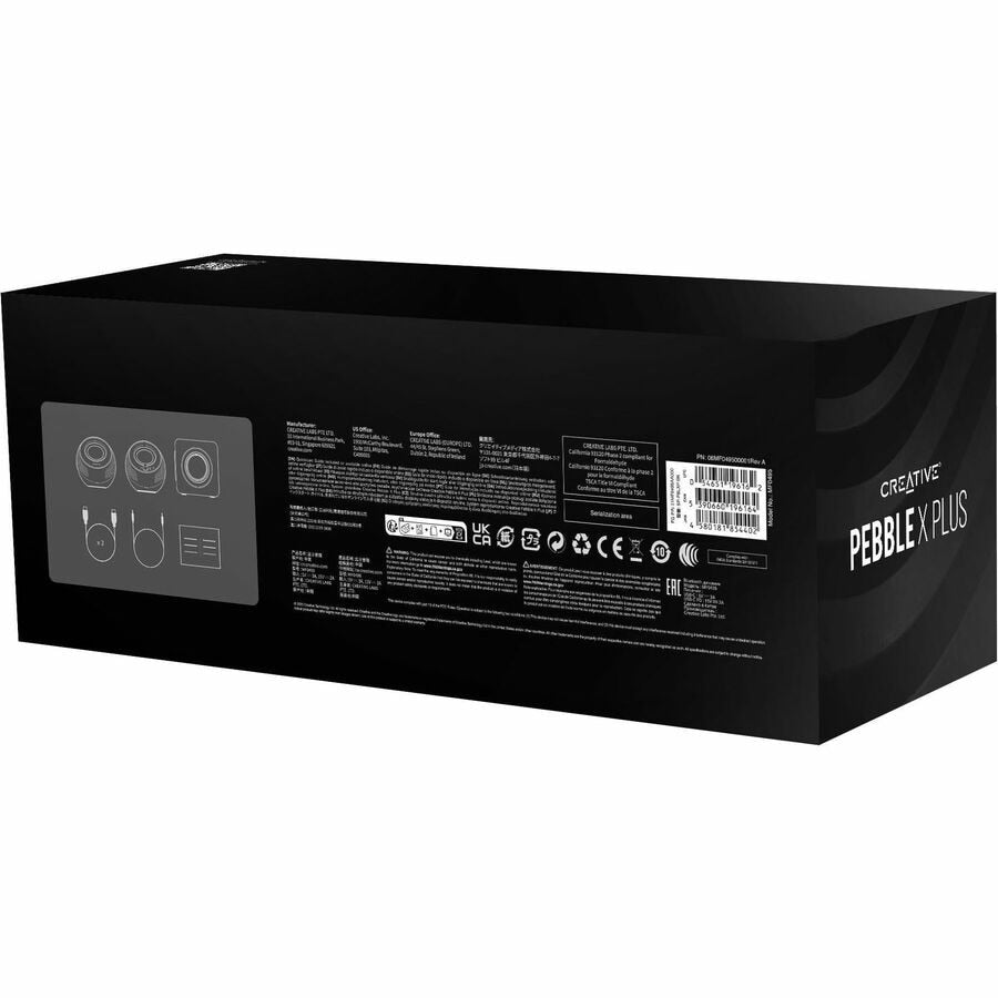 Parlantes Creative Pebble X Plus 2.1 Bluetooth Speaker System - vista 7