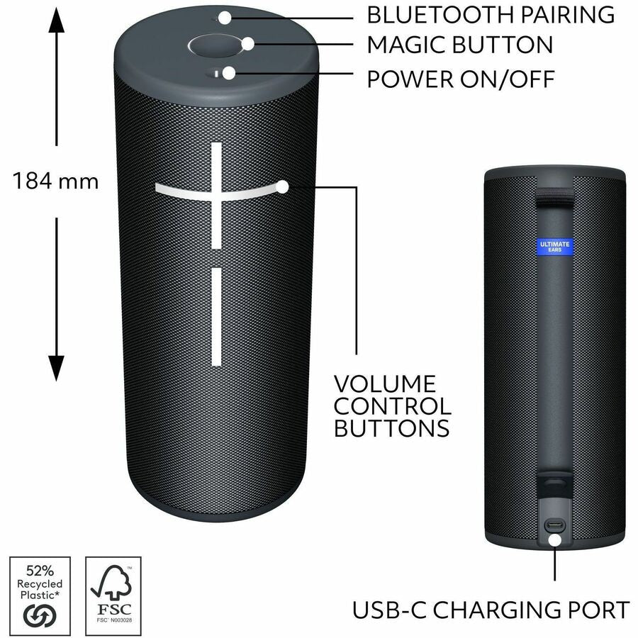Parlantes Ultimate Ears BOOM 4 Waterproof Super-Portable Bluetooth Speaker - vista 7