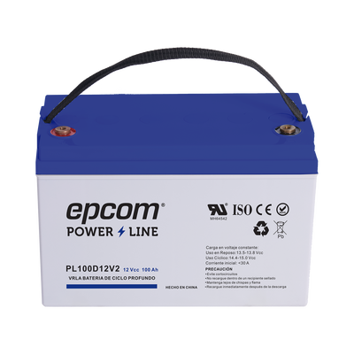 Batería 12 Vcc Epcom Powerline PL-100D-12V2
