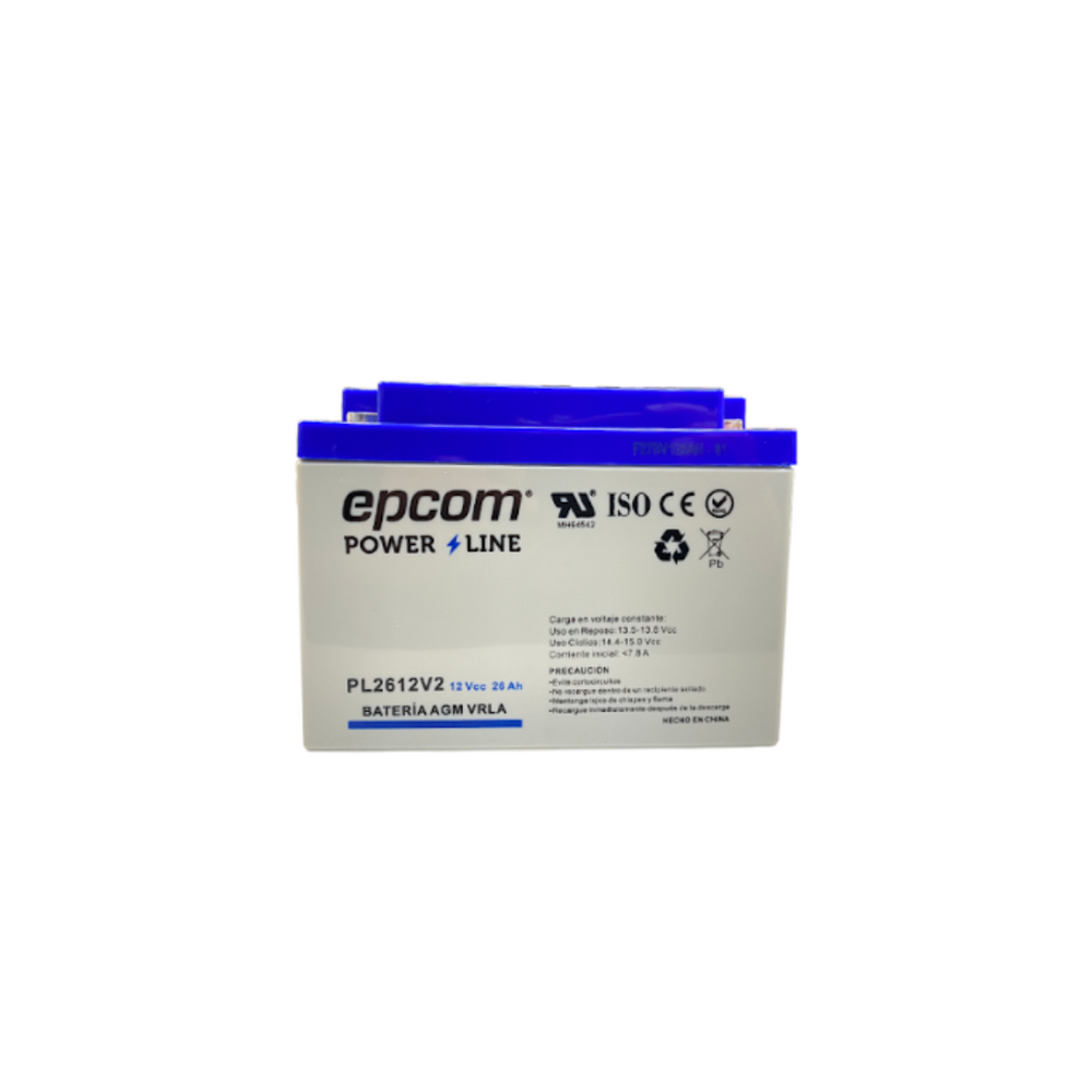 Batería de Respaldo para equipo electrónico Epcom Powerline PL2612V2