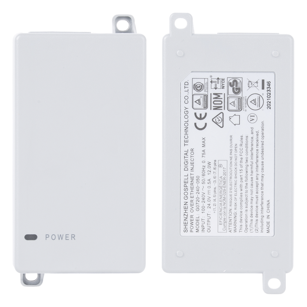 Inyector PoE Pasivo Gigabit de pared Mimosa Networks POE24V