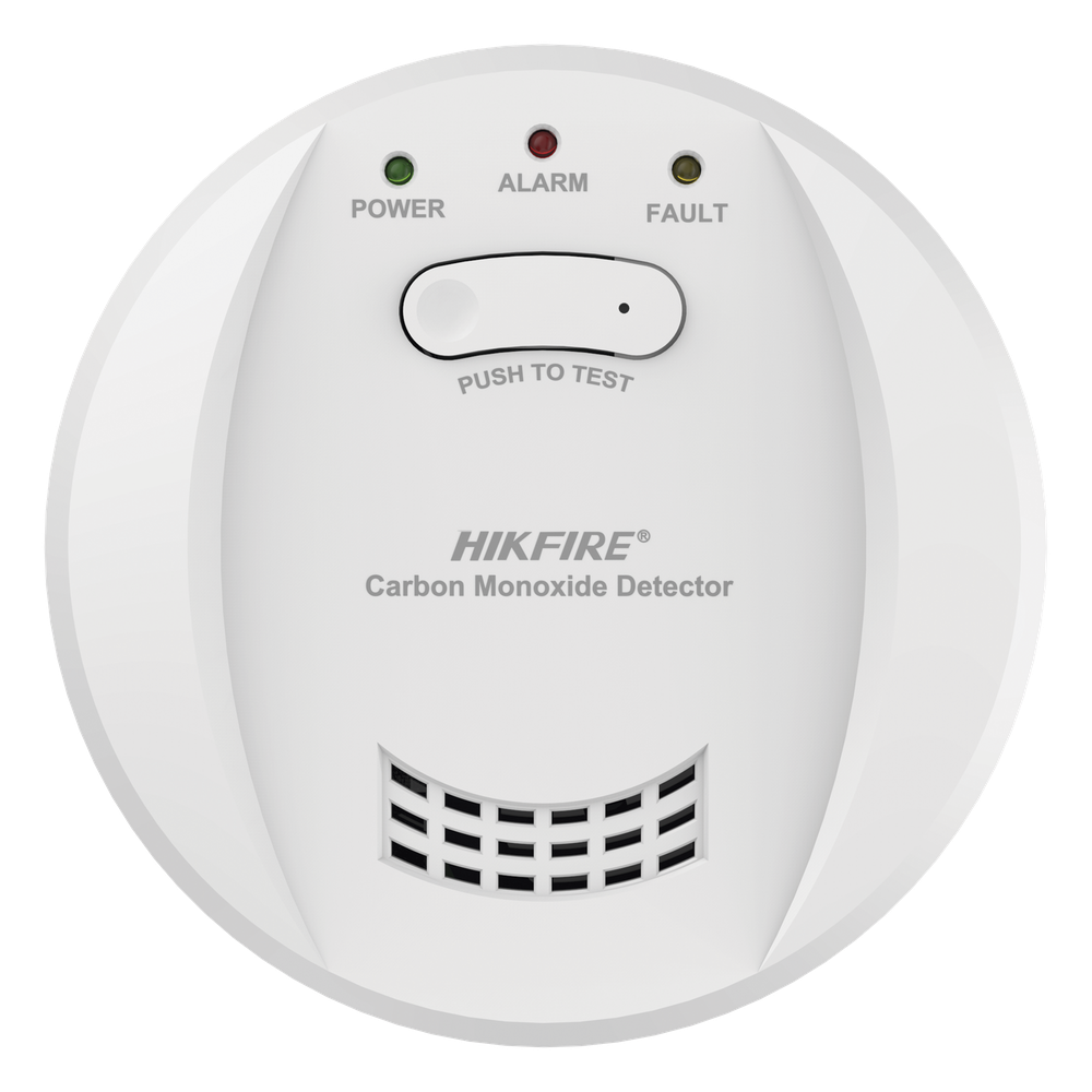 Detección de Incendio Hikvision - Detector de Monóxido de Carbono - Sensor Electroquímico Avanzado - Alarma Visual y Aud