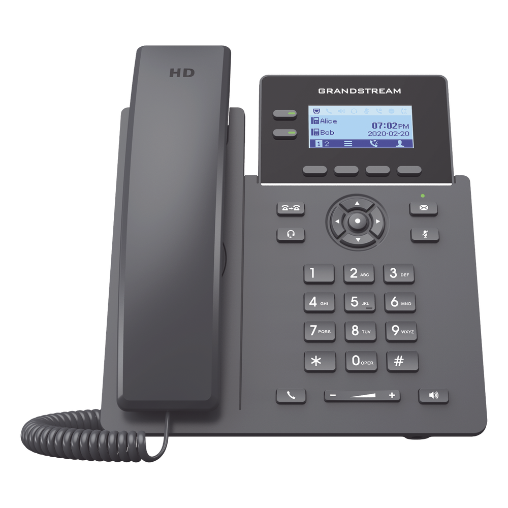 Teléfono IP Grandstream GRP-2602P 2 Líneas SIP 4 Cuentas SIP PoE