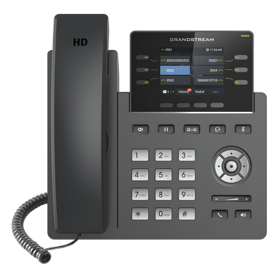 Teléfono IP Grandstream GRP-2613 3 Líneas SIP 3 Cuentas SIP 2.4" PoE