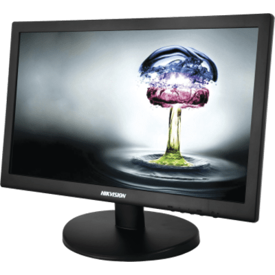 Monitor Hikvision - Resolución 1366 x 768p - Entradas de Vídeo HDMI - VGA - Compatible con VESA - DS-D5019QE-B