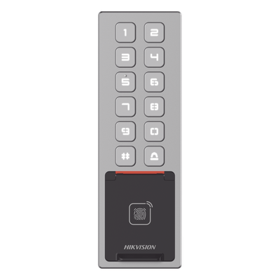 Control de Acceso Hikvision - Teclado Exterior WiFi Antivandálico IP65 & IK08 - Administrable en la Nube - DS-K1T805MBFW