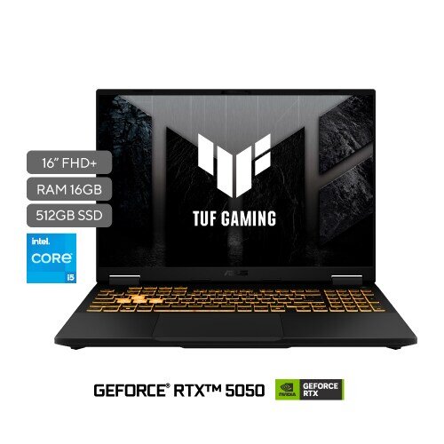 Portátil ASUS Consumo TUF Gaming F16 FX608JHI-TU231 | Intel® Core™ i5 Processor 14450HX 2.4 GHz |16" FHD WUXGA - imagen 1