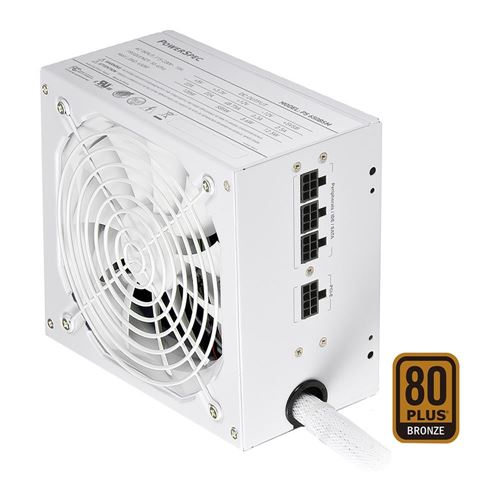 Fuente de Poder PowerSpec 650W 80 Plus Bronze ATX Semi Modular Blanca
