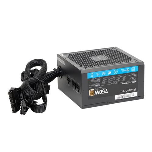Fuente de Poder PowerSpec 750W 80 Plus Bronze ATX Semi Modular