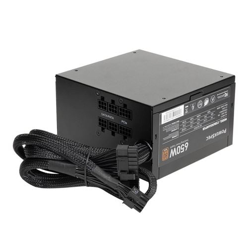 Fuente de Poder PowerSpec CW 650W 80 Plus Bronze ATX Semi Modular Negra
