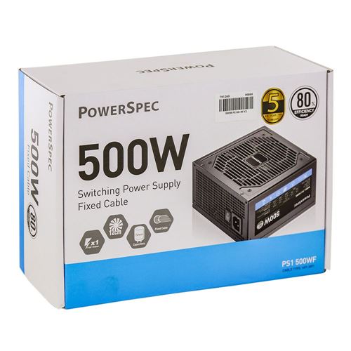 Fuente de Poder PowerSpec FX V2 500W ATX No Modular
