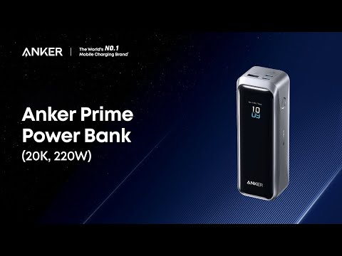 Power Bank Anker Prime 20K 220W 20.100mAh Carga Rápida 140W
