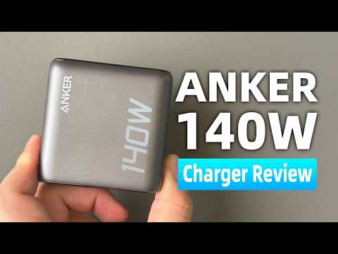 Cargador Anker 140W 3 Puertos USB-C y 1 Puerto USB-A con Cable USB-C