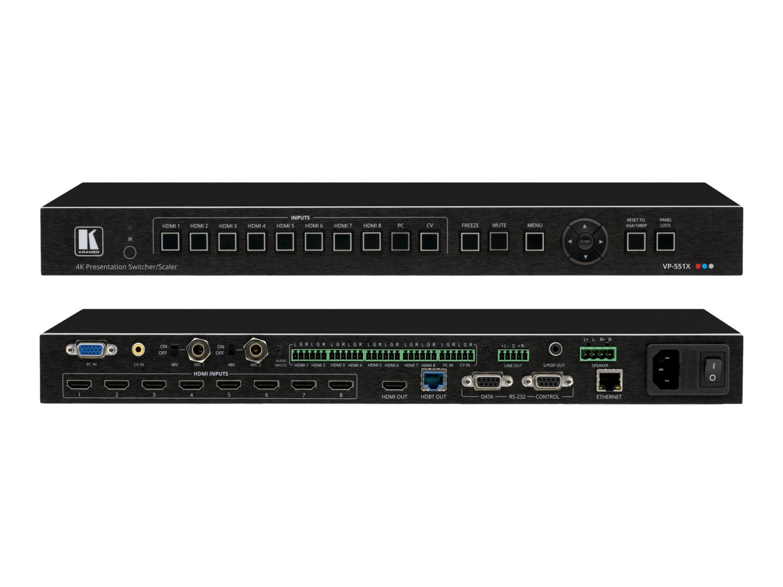 Proyector Kramer VP-551X A/V switcher / scaler / HDBaseT converter - vista 2
