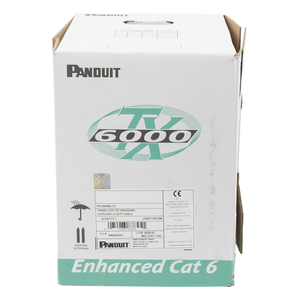 Bobina de Cable UTP Panduit PUL6004BU-FE 305 m Cat 6