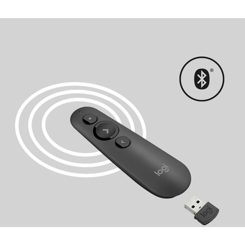 Puntero para presentaciones Logitech R500s - Bluetooth - USB - Láser - 3 Botón(es) - Grafito, Negro - Inalámbr - imagen 4