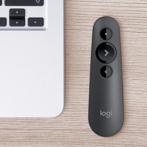 Puntero para presentaciones Logitech R500s - Bluetooth - USB - Láser - 3 Botón(es) - Grafito, Negro - Inalámbr - imagen 7