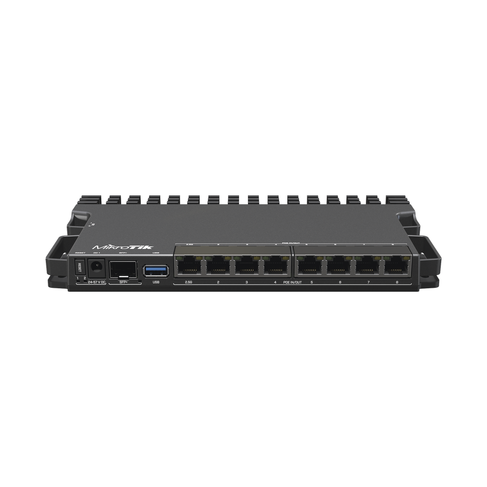 RB5009UPr+S+IN 8 puertos PoE in Mikrotik RB5009UPR+S+IN