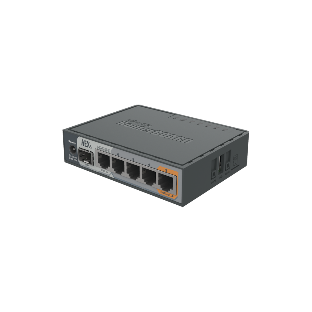 Router Dual Core Mikrotik RB760IGS hEX S 5 puertos