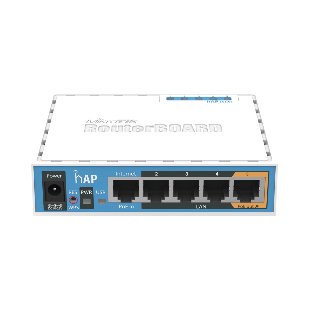 Punto de Acceso Mikrotik RB951UI-2ND hAP 4 puertos