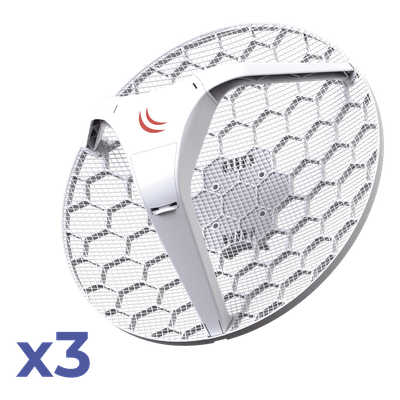 Paquete 3 Mikrotik RBLHG5KIT