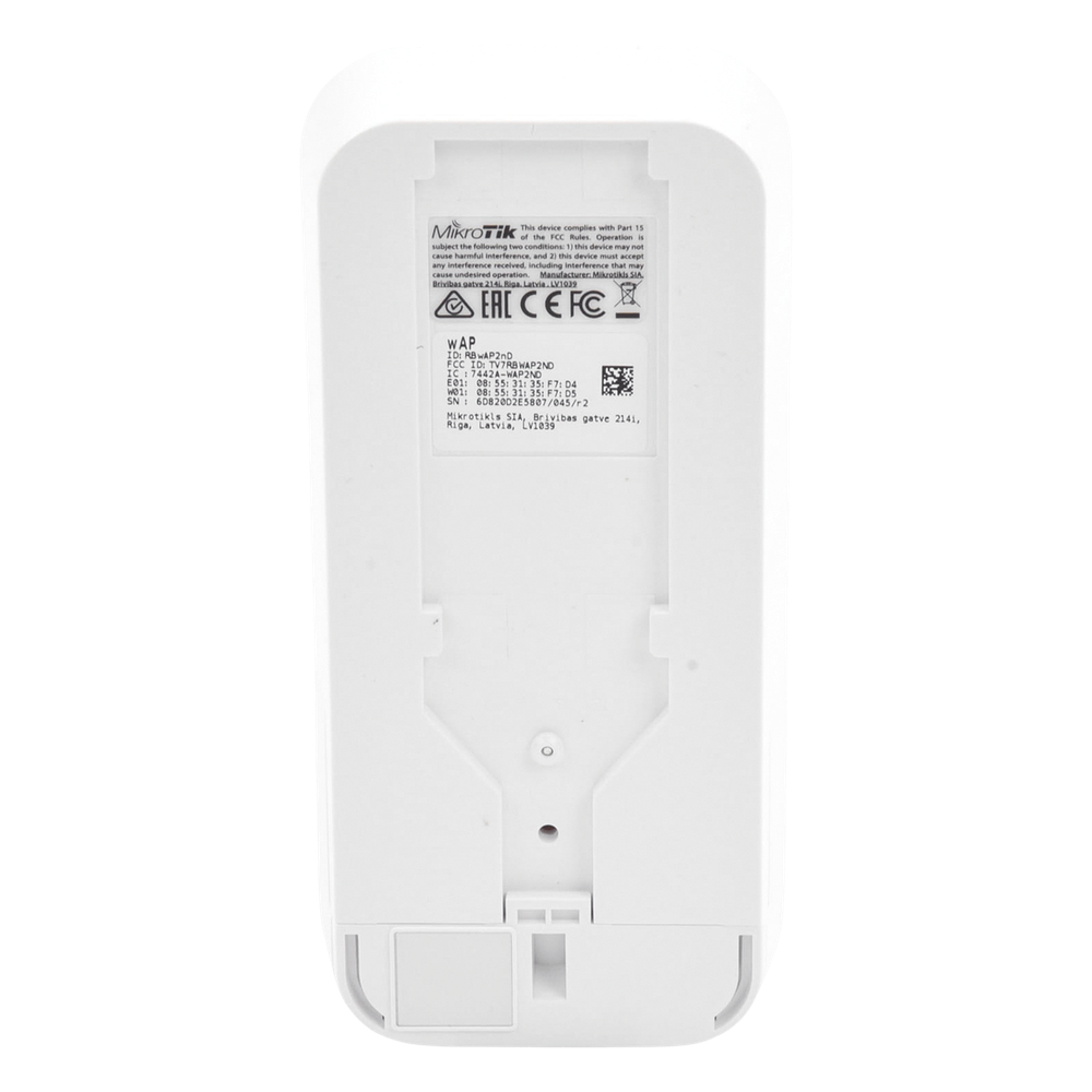 Punto de Acceso Mikrotik RBWAP2ND wAP Blanco