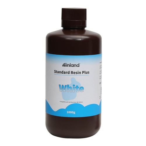 Resina 3D Inland Estándar Blanco 1.0 kg — vista frontal