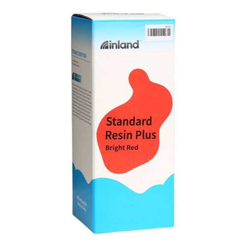 Resina 3D Inland Estándar Rojo intenso 1.0 kg — vista en diagonal