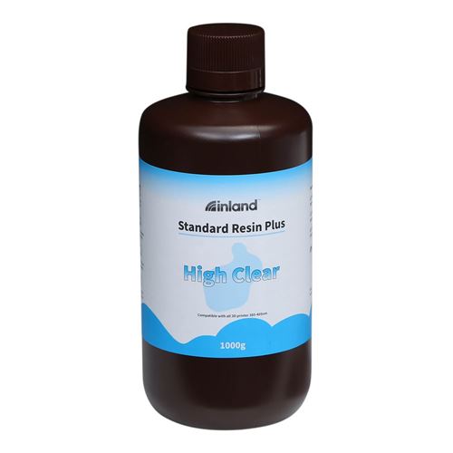 Resina 3D Inland Estándar Transparente extra 1.0 kg — vista frontal