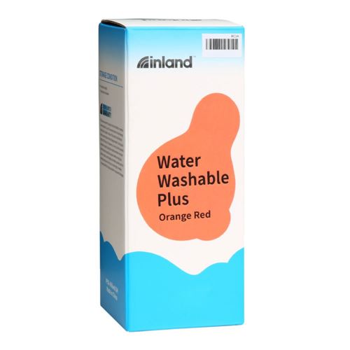 Resina 3D Inland Lavable con Agua Plus Rojo anaranjado 1.0 kg — vista en diagonal