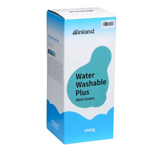 Resina 3D Inland Lavable con Agua Plus Verde menta 1.0 kg — vista en diagonal