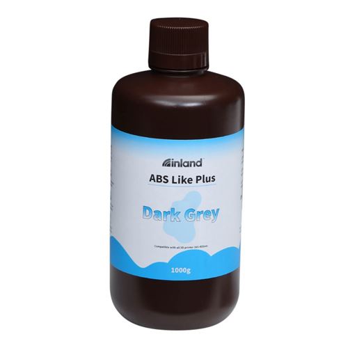 Resina 3D Inland Tipo ABS Plus Gris oscuro 1.0 kg — vista frontal