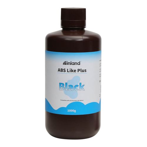 Resina 3D Inland Tipo ABS Plus Negro 1.0 kg — vista frontal
