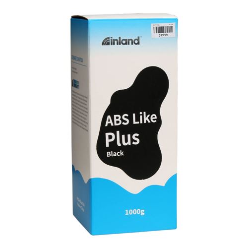 Resina 3D Inland Tipo ABS Plus Negro 1.0 kg — vista en diagonal