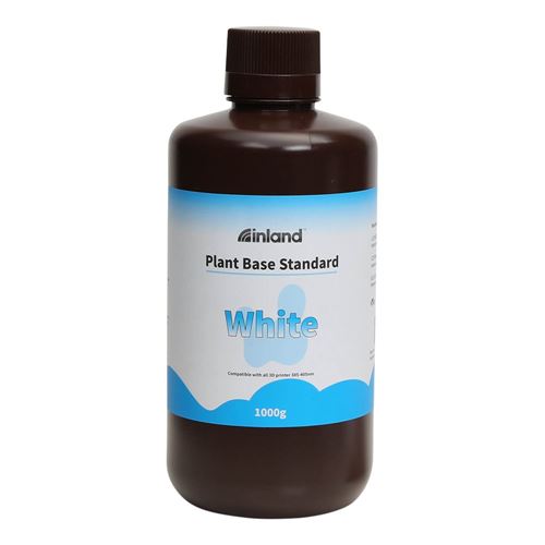Resina 3D Inland Vegetal Biodegradable Blanco 1.0 kg — vista frontal
