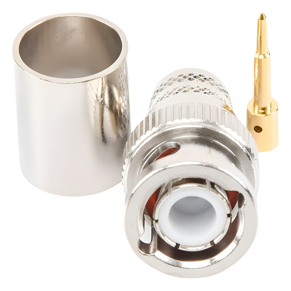 Conector BNC Macho de Anillo Plegable RF Industries RFB-1106-I