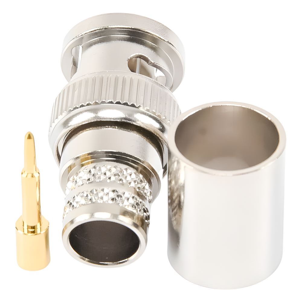 Conector BNC Macho de Anillo Plegable RF Industries RFB-1106-I