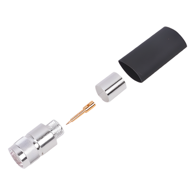 Conector N Macho de Anillo Plegable RF Industries RFN-1006-2L2