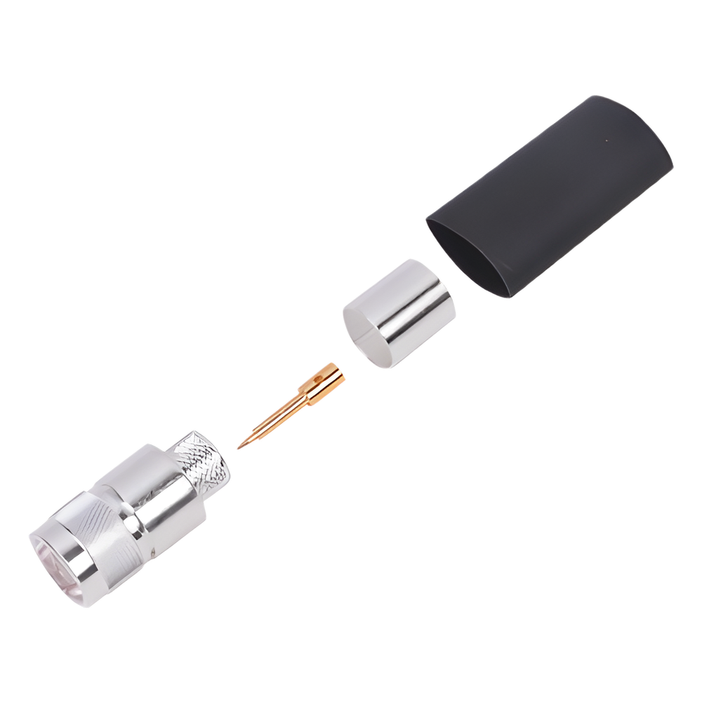 Conector N Macho de Anillo Plegable RF Industries RFN-1006-2L2