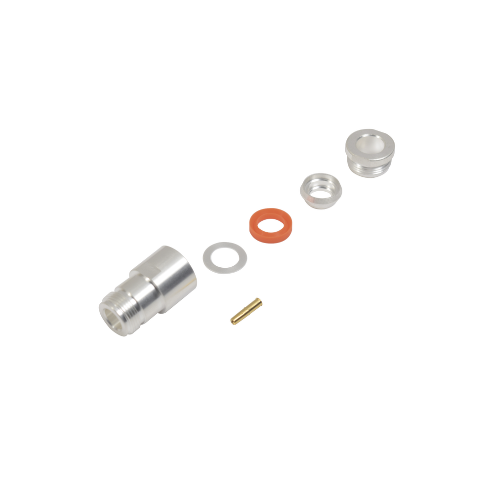 Conector N Hembra de anillo plegable RF Industries RFN-1024-1