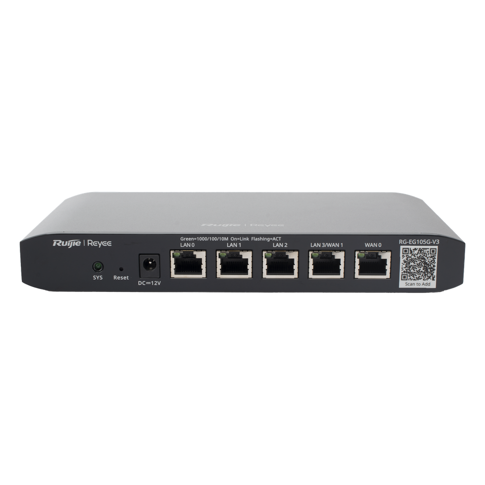 Router Administrable Cloud Ruijie RG-EG105G-V3 3 puertos