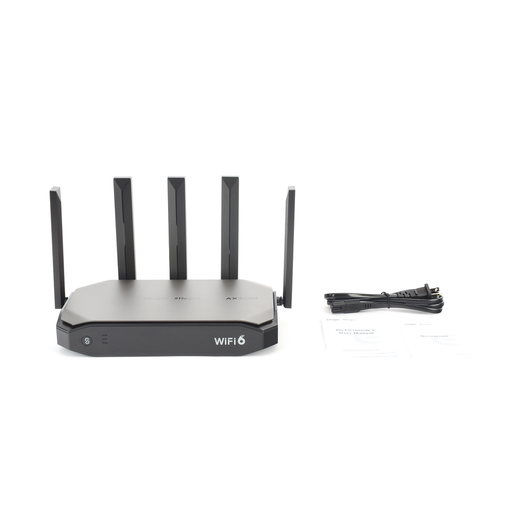 Router inalámbrico Wi-Fi 6 empresarial todo Ruijie RG-EG105GW-X 5 puertos