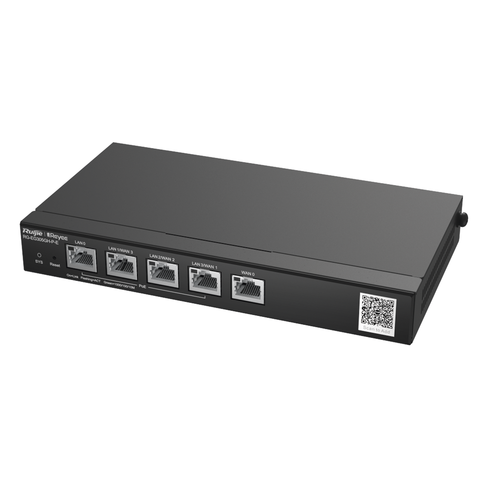 Reyee Router de Oficina PoE Ruijie RG-EG305GH-P-E 5 puertos