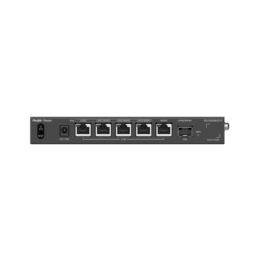 Router balanceador con función SD-WAN Ruijie RG-EG406XS-P 110 W 1 puerto