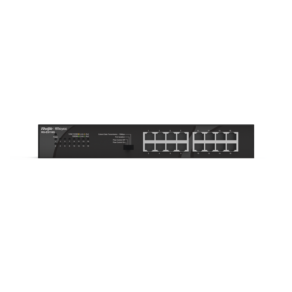 Switch no administrable Ruijie RG-ES116G-L 16 puertos