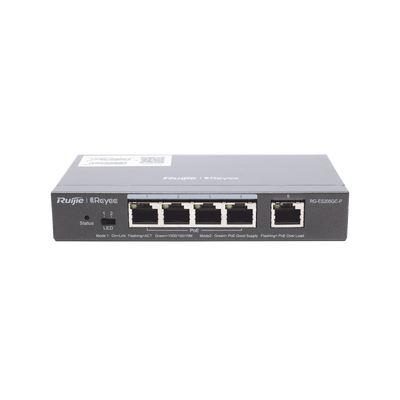 Switch PoE Inteligente Administrable en la Nube Ruijie RG-ES205GC-P 5 puertos
