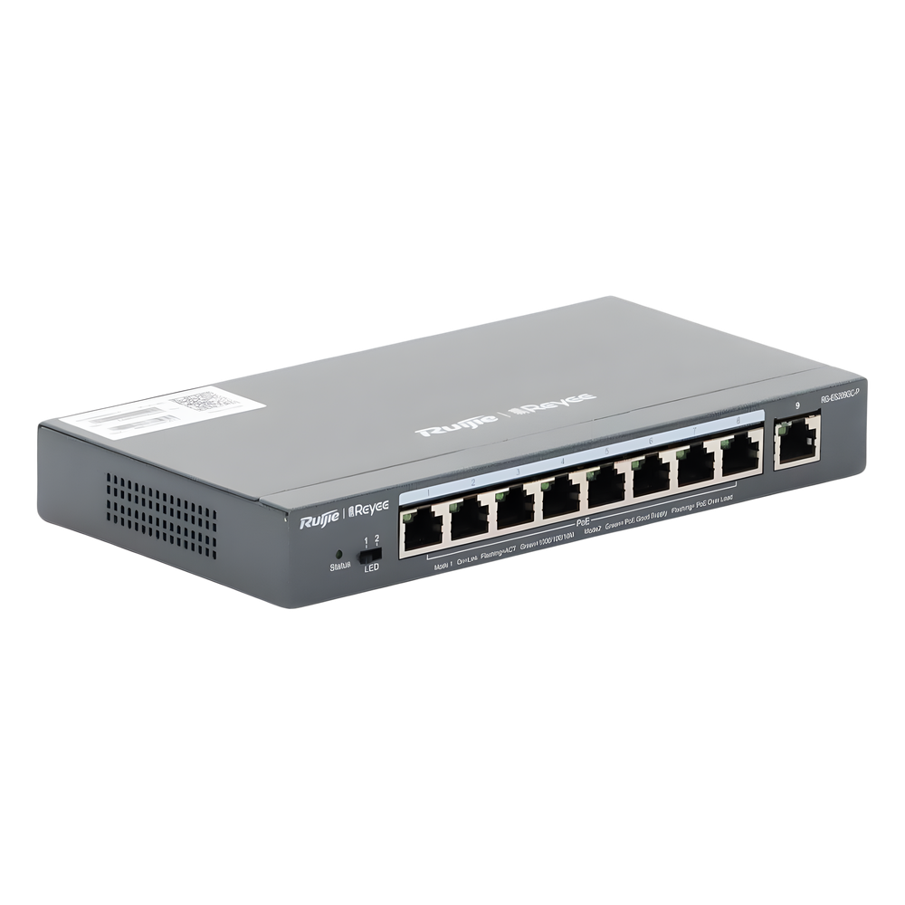 Switch PoE gigabit inteligente Ruijie RG-ES209GC-P 9 puertos