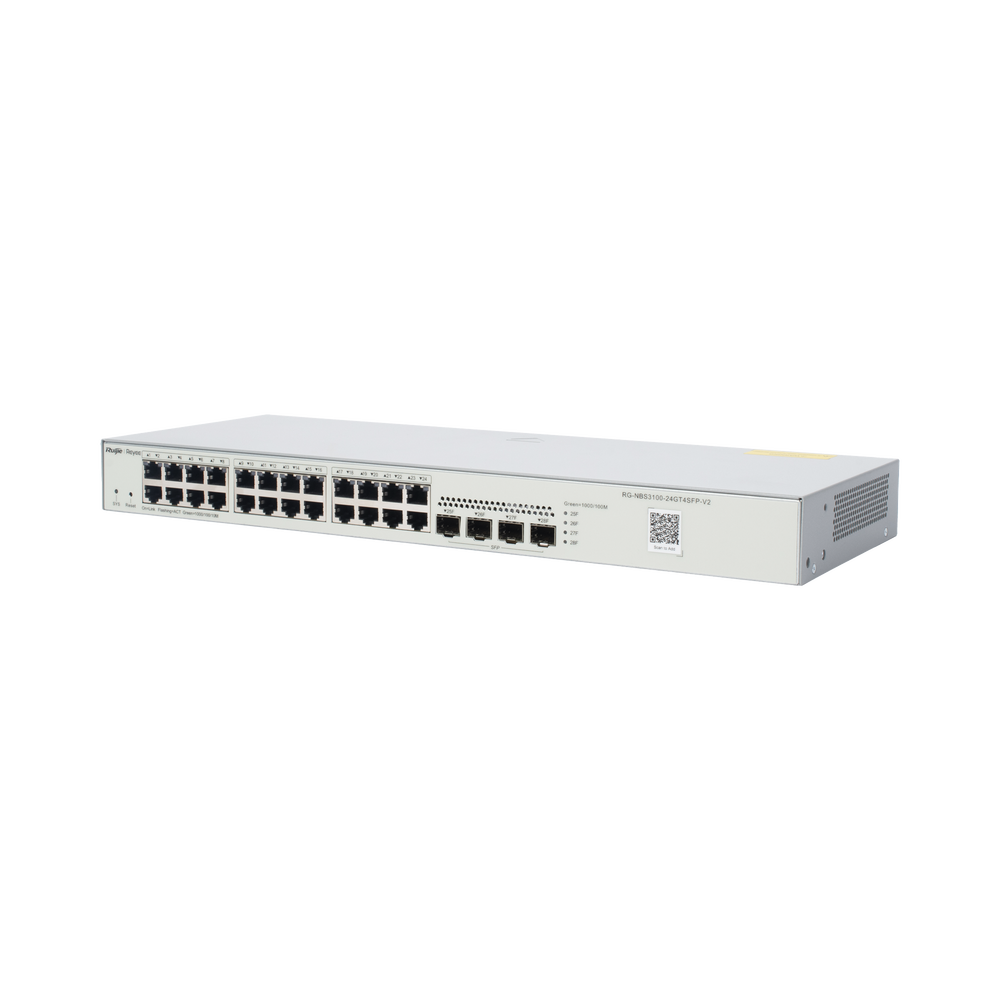 Switch No PoE Gestionable en la Nube Ruijie RG-NBS3100-24GT4SFP-V2 28 puertos